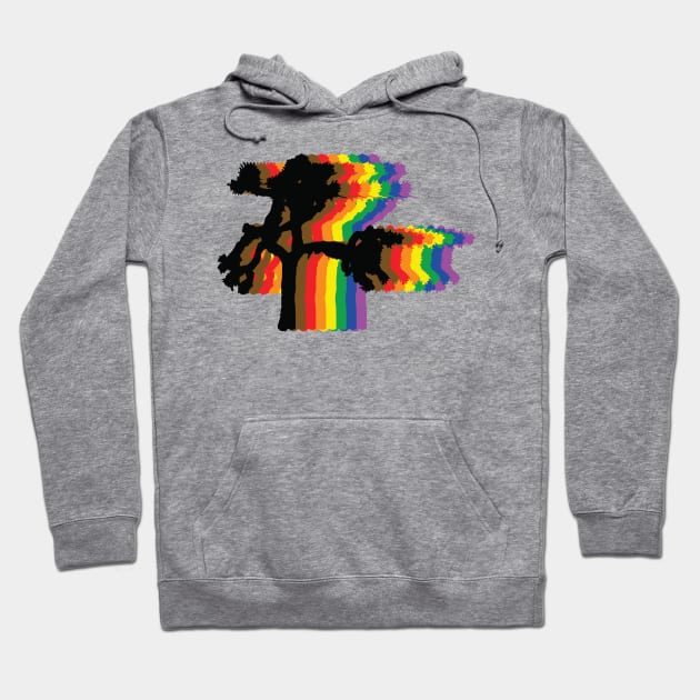 U2 - Joshua Tree Silhouette - Pride Flag Hoodie by Rad Love